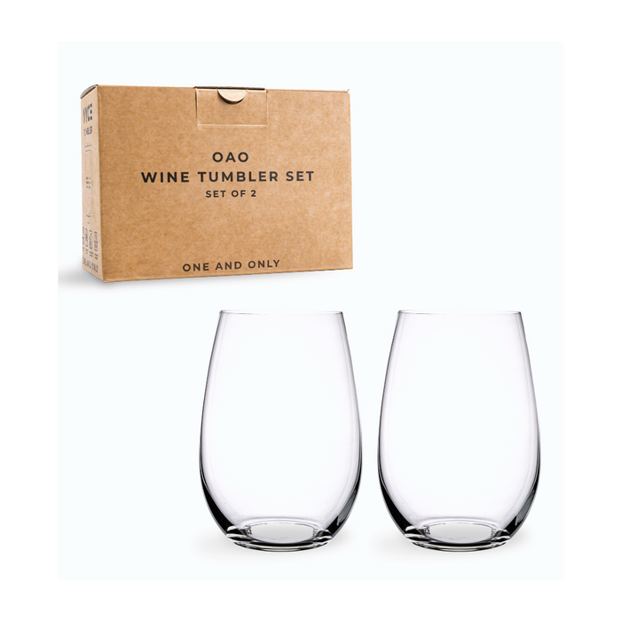 wine tumbler set of 2