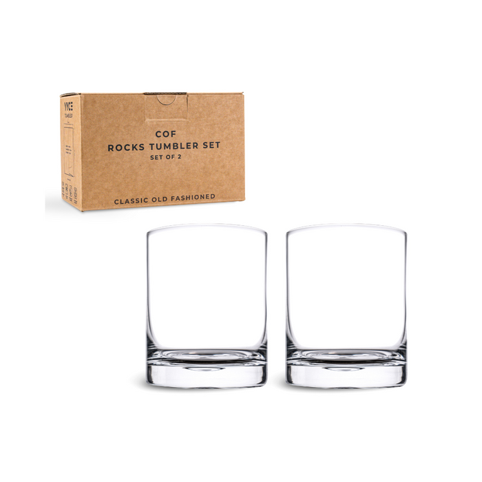 two rocks glasses