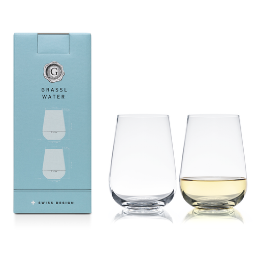 2 Grassl Water Glasses - Stemless Design