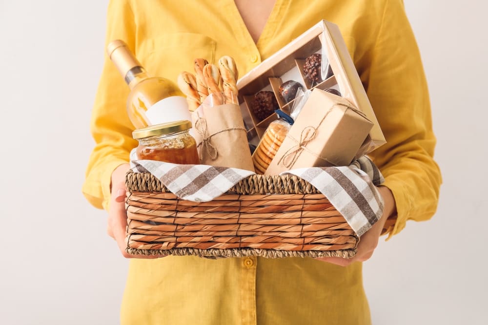 Mother's Day wine gift basket