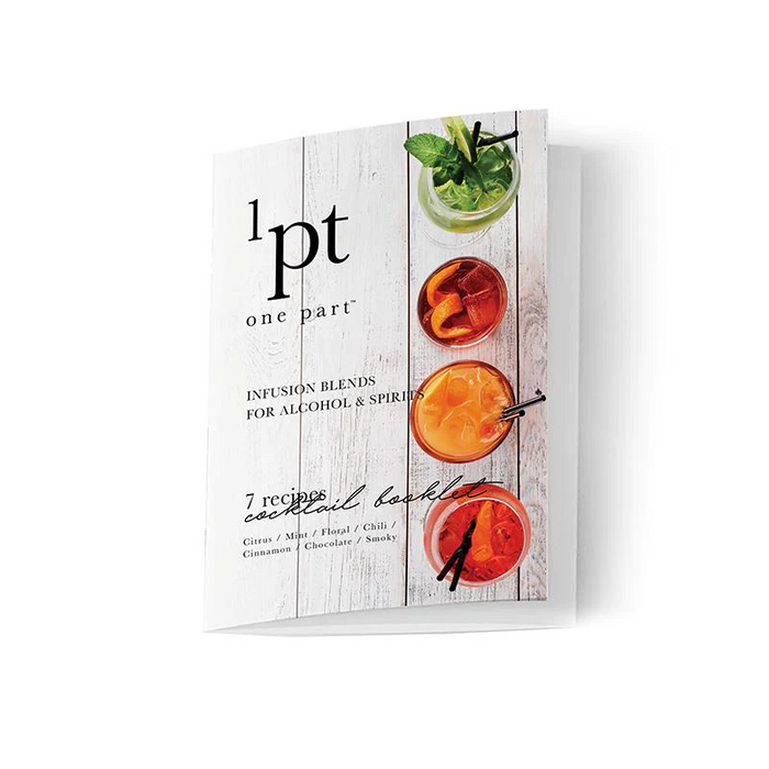 1 pt alcohol infusion kit cocktail booklet