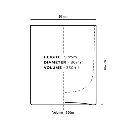 rocks glass size