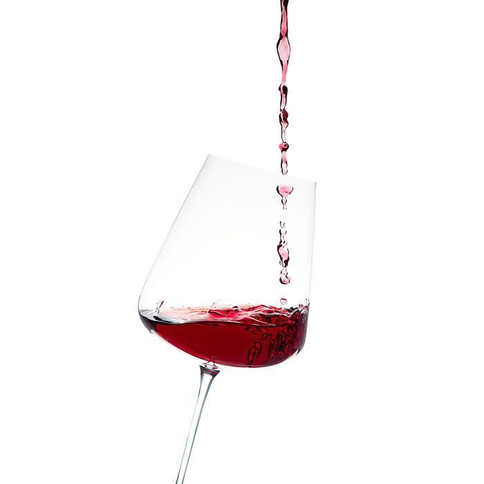 Red Wine Being Poured into Grassl 1855 Wine Glass