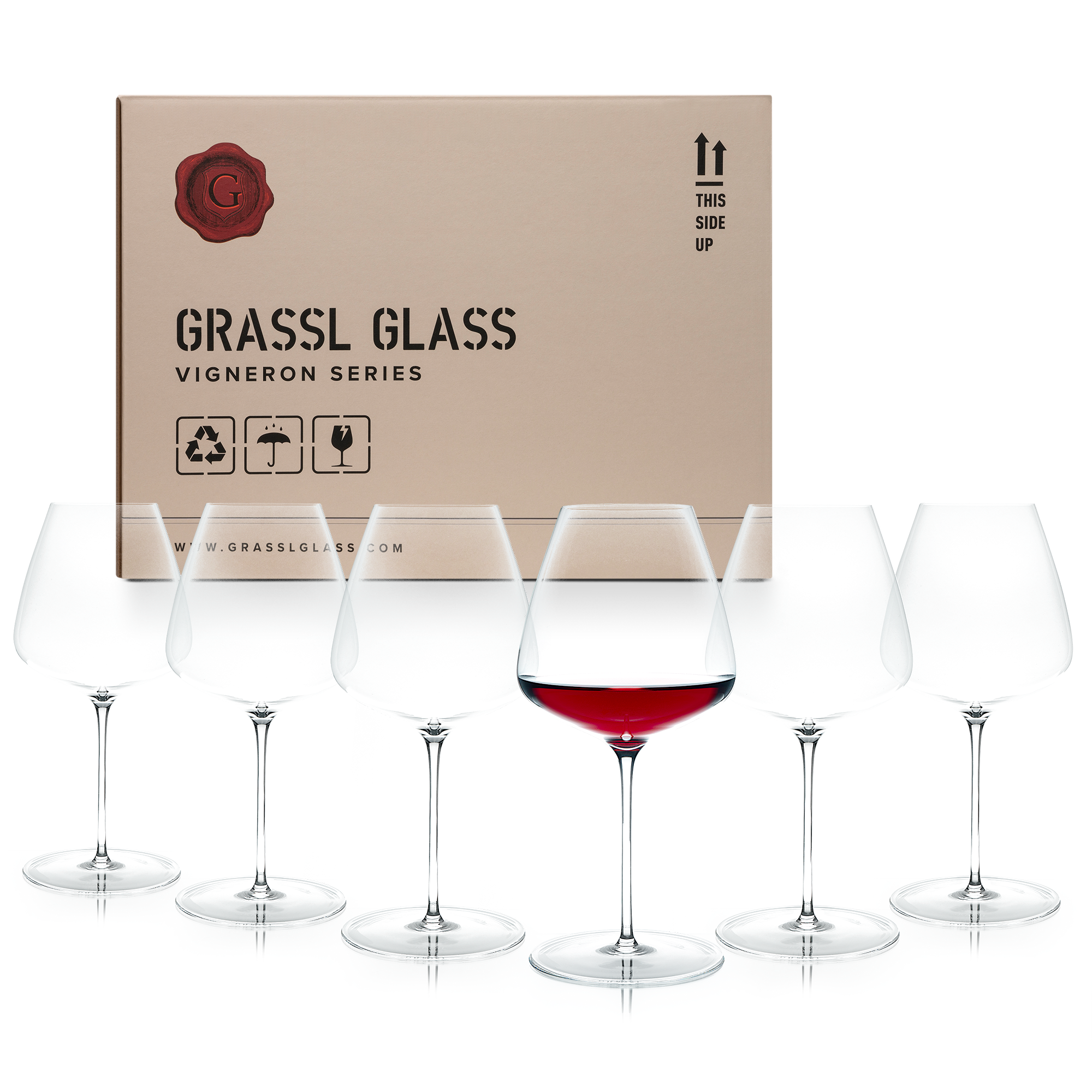 Set of 6 Grassl Cru Wine Glasses | Vigneron Series - CJF Selections