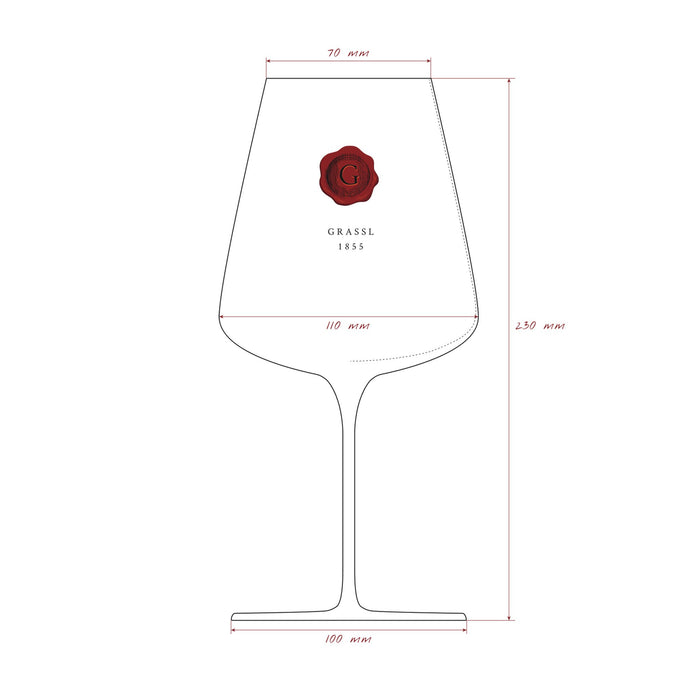 Grassl 1855 wine glass measurements 