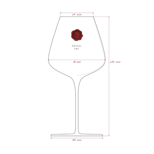 Grassl Cru wine glass size and dimensions
